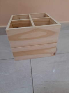 CAJON DE PINO PARA UTENCILIOS