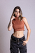 Cropped Canelado Gola - loja online