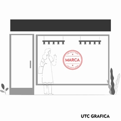 Vidriera Logo central - UTCGRAFICA