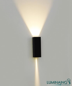 ARANDELA LED TYNN 2x 2,5W 5e60° PRETO BIVOLT | NQ - Luminaing - Iluminação