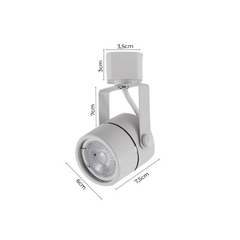 SPOT TRILHO LED BRANCO CLASSIC MR16 GU10 BIVOLT | NQ - Luminaing - Iluminação