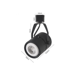 SPOT TRILHO LED PRETO CLASSIC PAR20 E27 BIVOLT - Luminaing - Iluminação