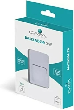 BALIZADOR DE EMBUTIR LED GADOL EXTERNO 3000K 2W BIVOLT 12X9X1,2CM PVC BRANCO 9770 - GAYA na internet