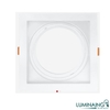 SPOT EMBUTIR RECUADO QUADRADO FACHO ORIENTÁVEL AR111 17X17X4,3CM BRANCO | OPS - comprar online