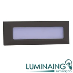 ARANDELA LED DL130PT MATTE 5W 3000K BIVOLT 23X8X2,8CM PRETO - BELLA