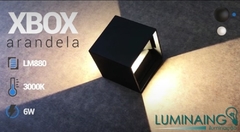ARANDELA XBOX ALUMÍNIO PRETO 6W IP65 3000K LM880 | LMT - comprar online