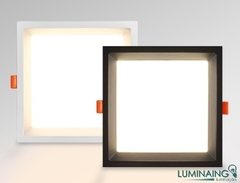 PAINEL LED EMBUTIR RECUADO QUADRADO PRETO 22,5X22,5 22W 3000K HM80235 | OPS - comprar online