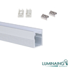 PERFIL PARA LED ALUMÍNIO NANO SOBREPOR SUPER SLIM MARCENARIA 0,7CM X 1,2CM X 200CM EKPF12SL - EKLART