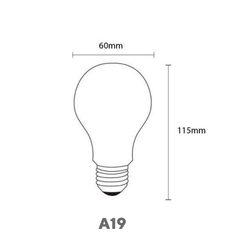 Lâmpada Filamento de Carbono A19 - G - comprar online