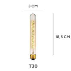 Lâmpada Filamento de Carbono T30 - G - comprar online