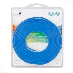 FITA LED 7W/M 12V IP65 NEON 5 METROS 400L/M EXTERNO AZUL 1169 - GAYA - Luminaing - Iluminação