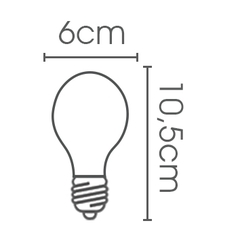 Lâmpada Led Filamento A19 4W - E - comprar online