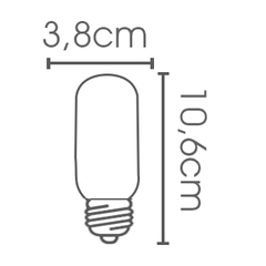 Lâmpada Led Filamento T38 4W - E - comprar online
