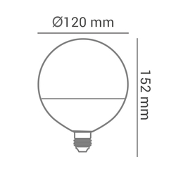 Lâmpada Led Bulbo G120 Balloon 15W - G - comprar online
