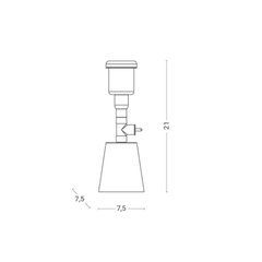 Luminária de Mesa 1706 Concreto - Klaxon na internet