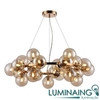 PENDENTE LED JO005 HALO 25L G9 Ø680X680MM FRENCH GOLD - BELLA