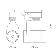 Spot de Led 30W para Trilho Eletrificado - Bivolt - Luminaing - Iluminação