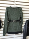 Blusa em tricot Felicia - Verde Militar