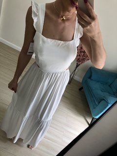 Vestido longo Rafa - Branco na internet