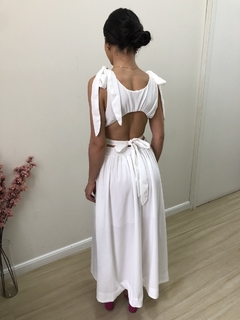 Vestido longo Valerie - Branco na internet