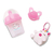 Boneca Bebê Newborn Menina Com Acessórios Rosa Divertoys - comprar online