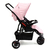 Carrinho Passeio c/Bebê Conforto Delta Duo Pro Rosa Voyage