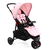 Carrinho Passeio c/Bebê Conforto Delta Duo Pro Rosa Voyage - comprar online