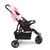 Carrinho Passeio c/Bebê Conforto Delta Duo Pro Rosa Voyage