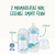 Kit 2 Mamadeiras Smart Flow 150/270ml Azul Essence NUK