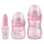 Kit de Mamadeira Primeiros Passos 50/150/240ml Rosa - Lillo - comprar online