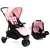 Carrinho Passeio c/Bebê Conforto Delta Duo Pro Rosa Voyage - comprar online