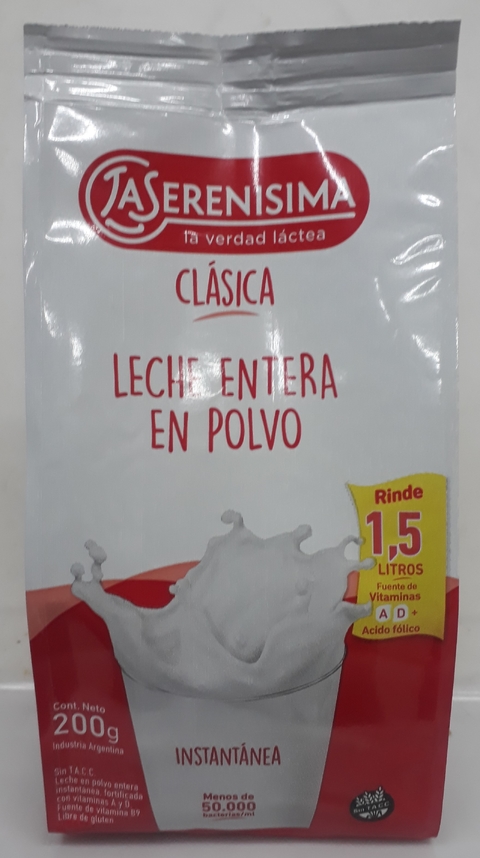 Leche Entera Clásica - 1 litro - La Serenisima