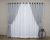 Cortina de linho fino cinza e voil branco com forro em 3 camadas de tecido - comprar online