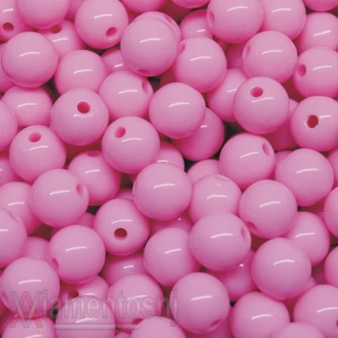 Bolas de 10mm Pink Fosca – 25 gramas – Ana Feijão Fitas