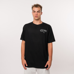 Remera Message oversize negra - comprar online