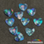 Opalas Mosaico Forma Coração na internet
