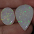 Opalas lapidadas forma gota e oval 10.0 cts