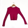 BLUSA BIBI CANELADA DECOTE V - PINK