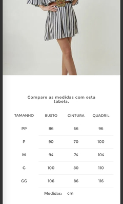 VESTIDO AMPLO LISTRADO - loja online