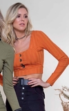 BLUSA CROPPED OCRE