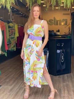 VESTIDO MIDI ARCO IRIS