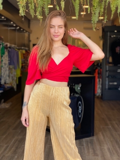 BLUSA CROPPED VERMELHO AMOR - loja online