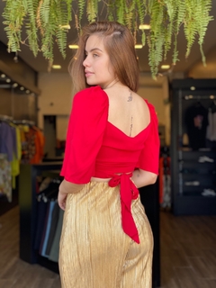 BLUSA CROPPED VERMELHO AMOR