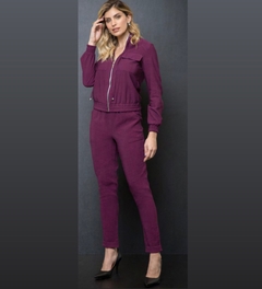 JAQUETA BOMBER SMART MERLOT - Usina da moda