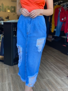 SAIA JEANS MIDI - loja online