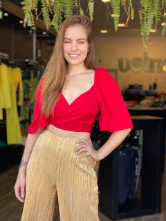 BLUSA CROPPED VERMELHO AMOR na internet