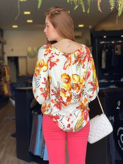 BLUSA FLORAL OFF - loja online