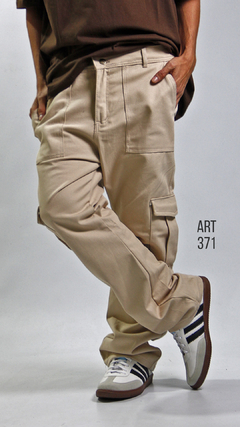 PANTALON CARGO BEIGE 371 - Farnistore