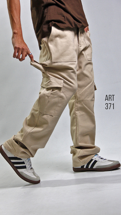 PANTALON CARGO BEIGE 371