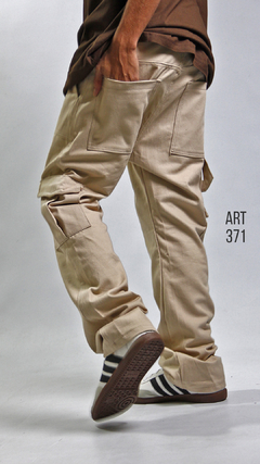 PANTALON CARGO BEIGE 371 - tienda online